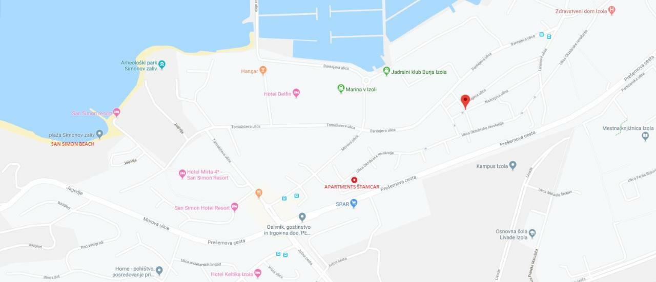 Apartmaji Stamcar Izola Eksteriør bilde
